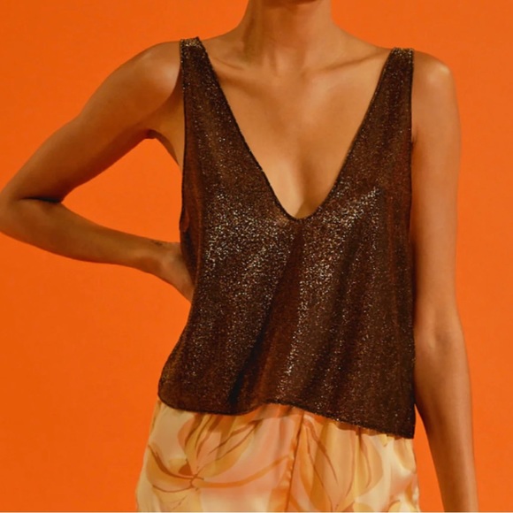 Brown sparkling top from Noo Paris - Picture 3 of 5